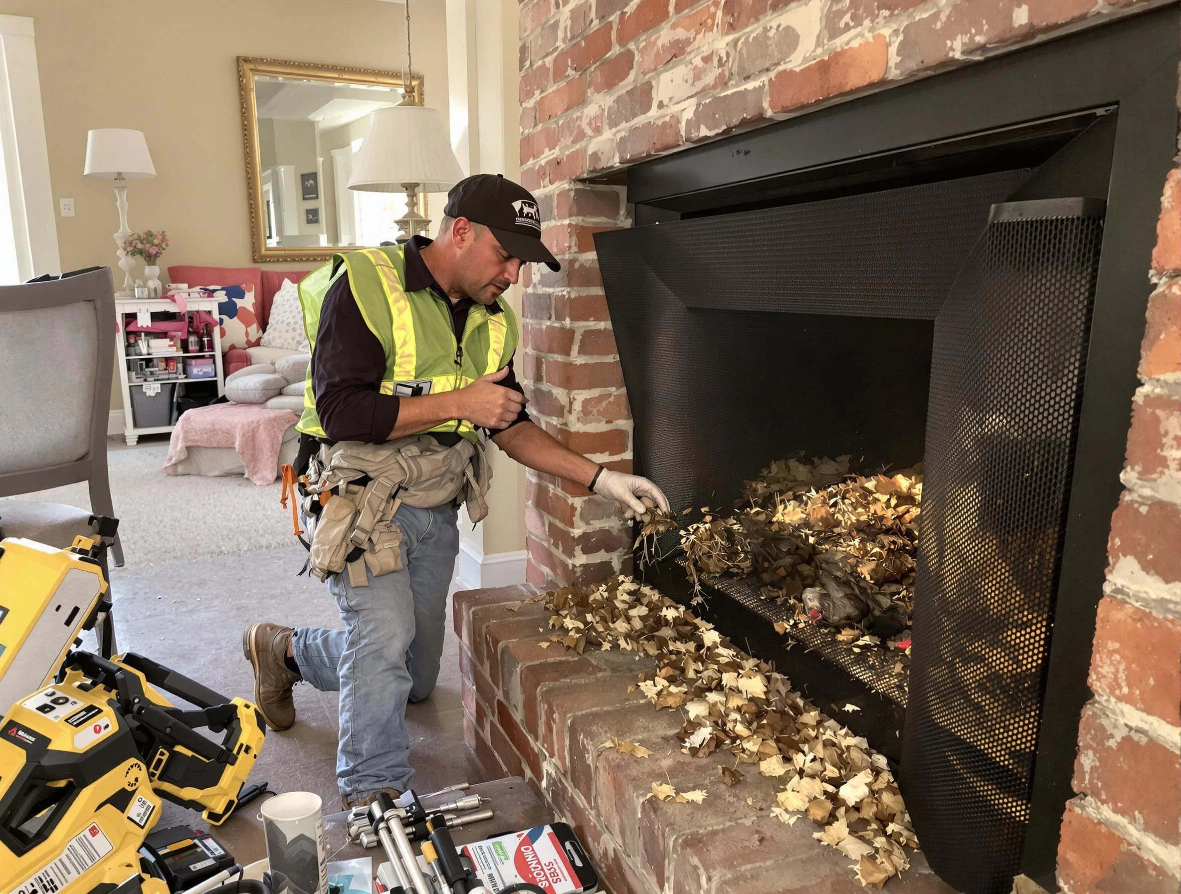 Safe screening installation by Avondale Chimney Sweep in Avondale, AZ