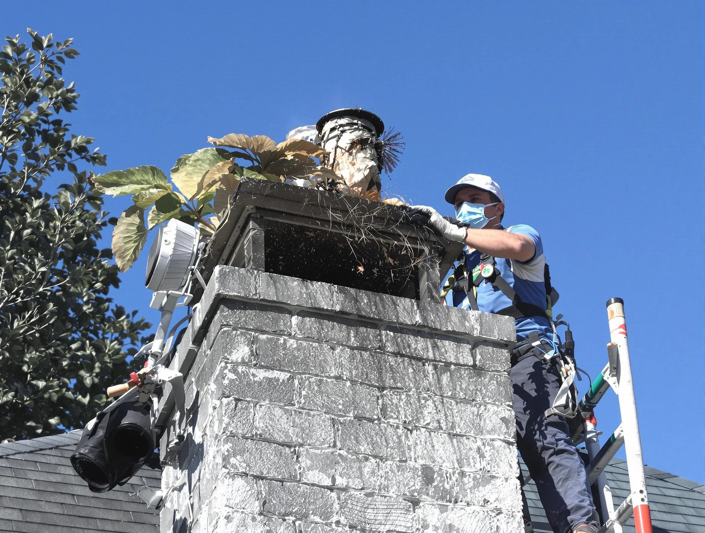 Avondale Chimney Sweep specialist performing chimney cleaning in Avondale, AZ