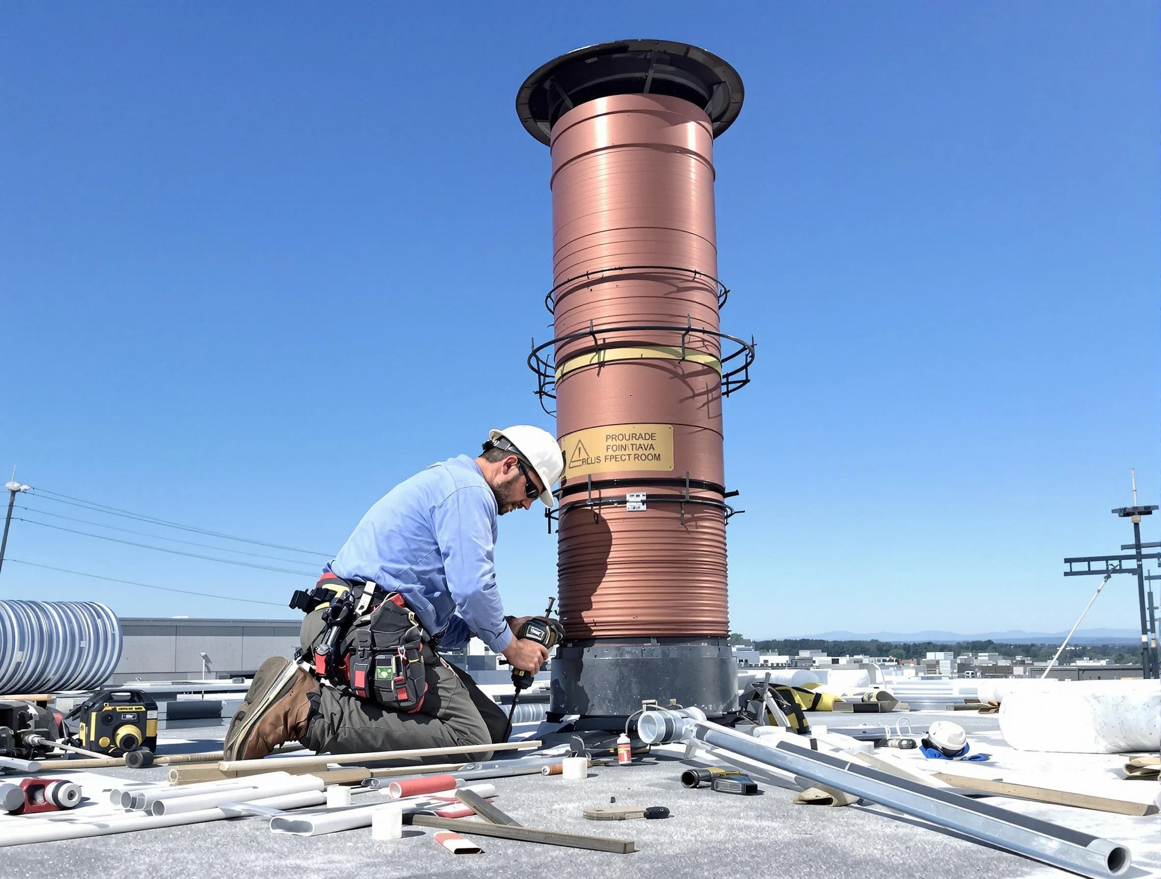 Installed chimney liner by Avondale Chimney Sweep in Avondale, AZ