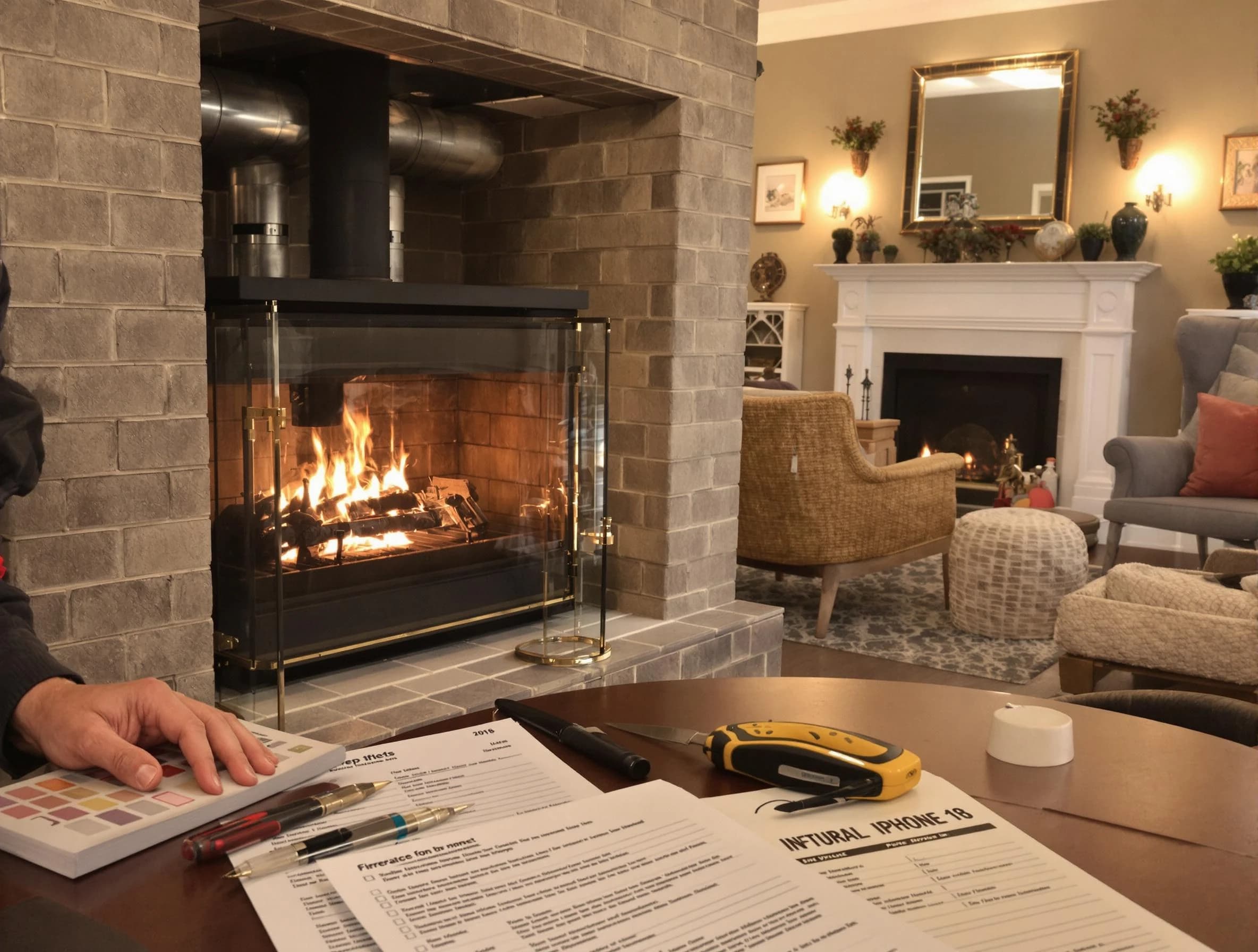 Avondale Chimney Sweep verifying fireplace safety measures in Avondale, AZ