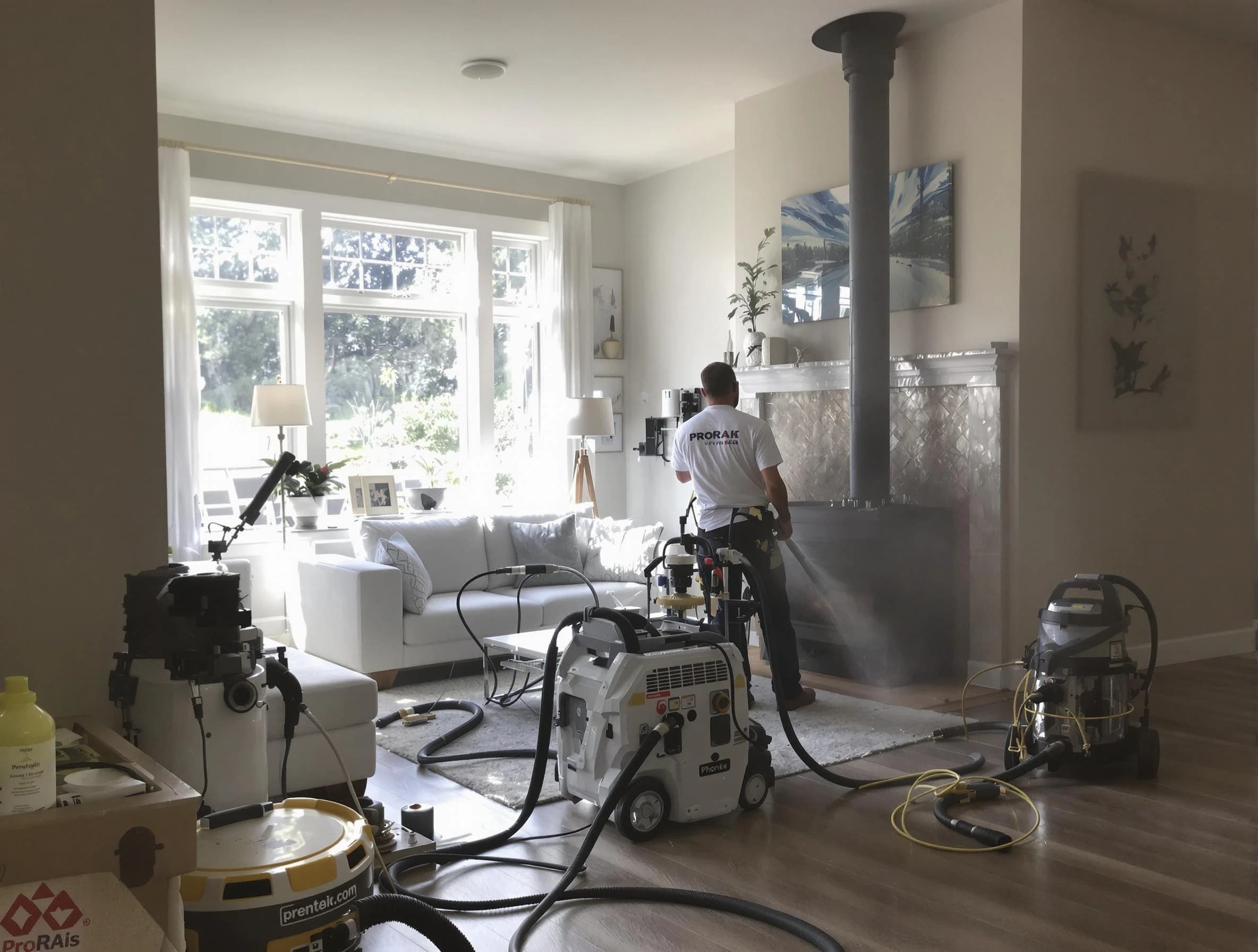 Soot removal service by Avondale Chimney Sweep for a fireplace in Avondale, AZ