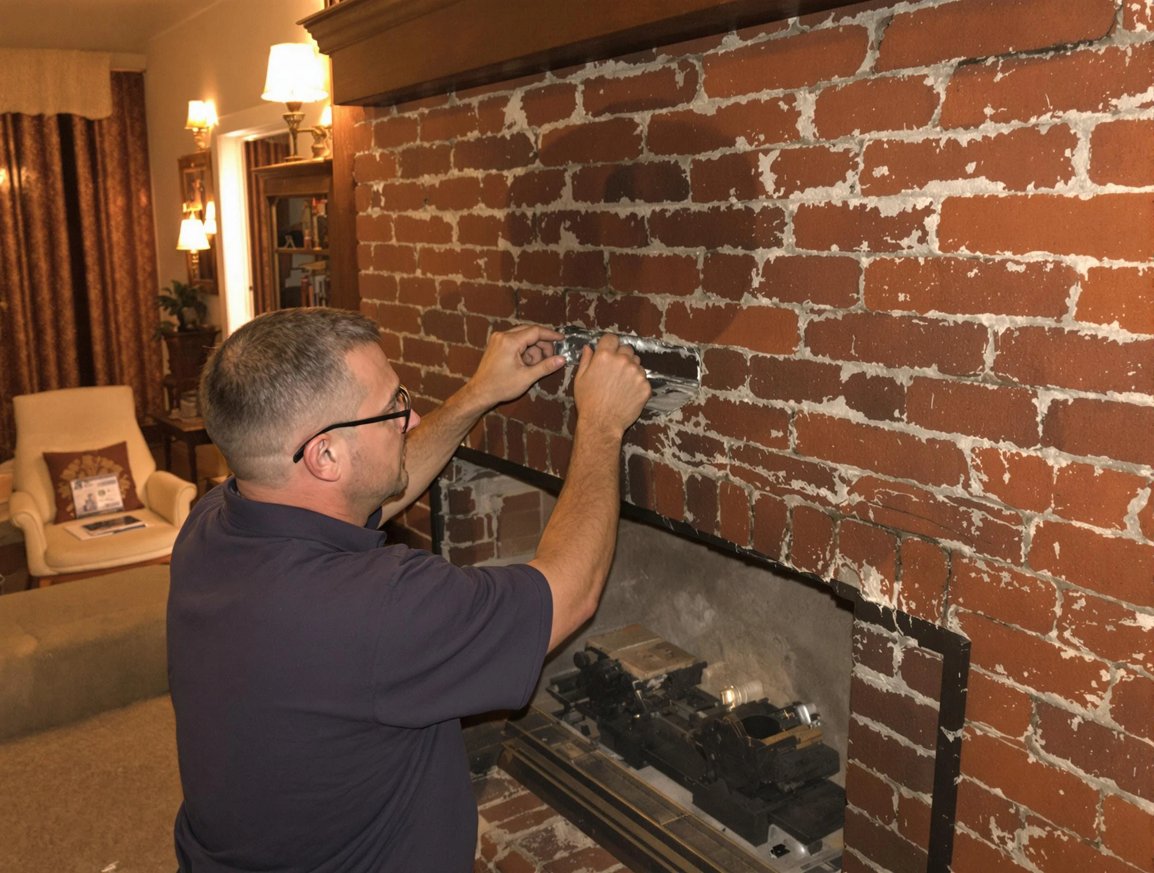 Avondale Chimney Sweep expert fixing a fireplace in Avondale, AZ