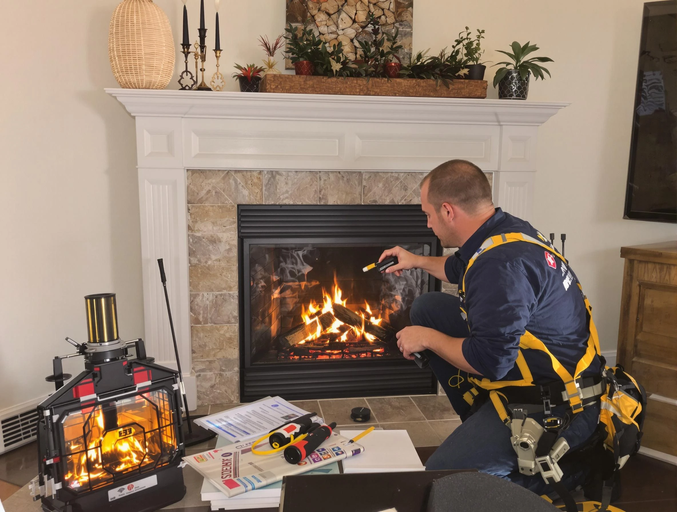 Safety-focused fireplace inspection by Avondale Chimney Sweep in Avondale, AZ